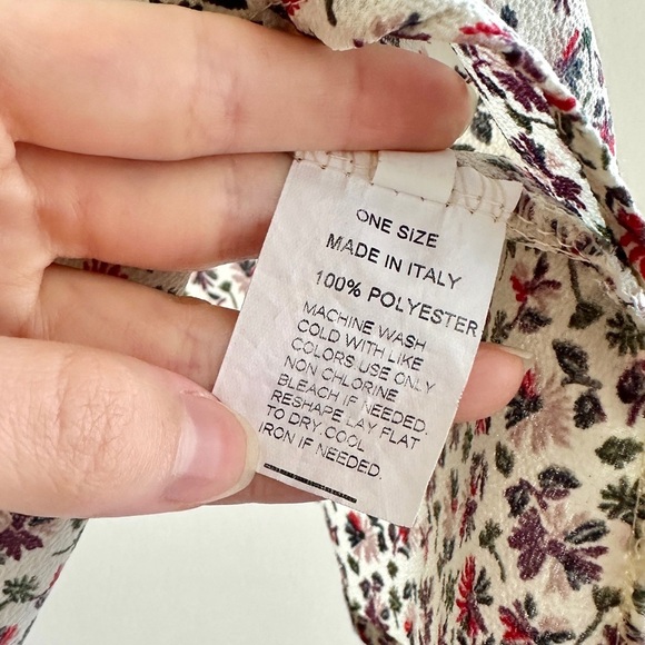 Don’t Ask Why Floral Print Cold Shoulder Flowy Women's Top, One Size - Picture 8 of 16